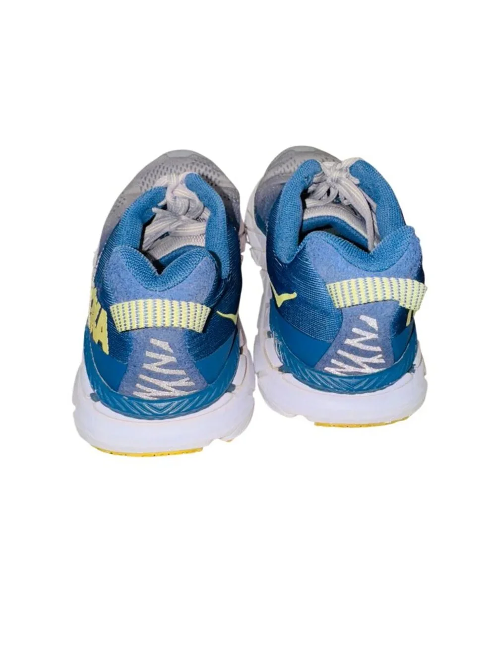Hoka One One Clifton 6 Running Shoes Womens Size 9 Blue Gray Lightweight Cushion